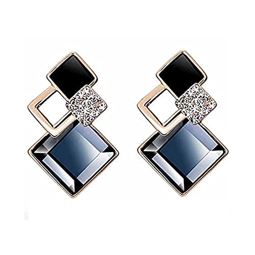 Shining Diva Fashion Copper Italian Designer Collection Drop Earrings for Women (Blue)(rrsd9690er)