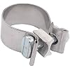 MOTOKU Pack of 2 1.75 Stainless Steel Muffler Exhaust Clamp for Electra Glide Road King Road Glide