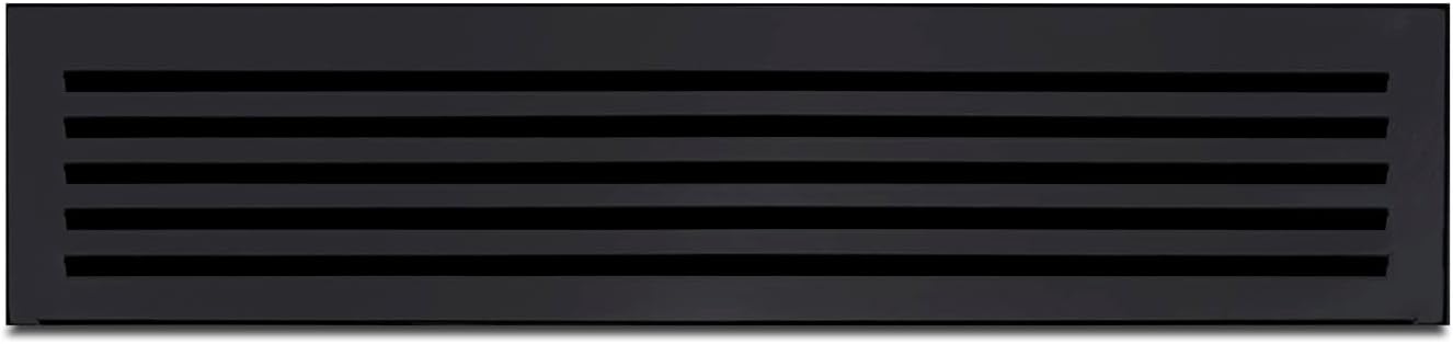Summit 23” Refrigerator Gap Filler, Decorative Refrigerator Grill, Black, Made In The USA