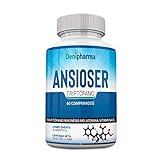 Triptófano con Magnesio + Melatonina + Espirulina + Vitaminas B3, B5 y B6 - Ansiolitico Ansioser - Tarro 60 comprimidos - Elimina la ansiedad
