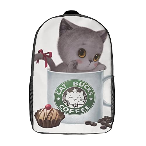 Sac d'école unisexe 17 pouces avec imprimé animal cartoon en 3D pour enfants