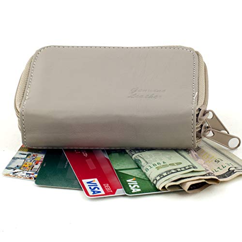 Goson Genuine Leather Credit Card Organizer Compact Wallet2