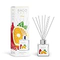 BAGO home Fragrance Oil Reed Diffuser Set - Citrus | Citrus, Pomegranate & Musk Notes | 100 ml 3.4 oz