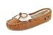 Clarks Chaussons mocassins pliés en daim pour femme ICH30746C – Doublure en fausse fourrure – Chaussons d'intérieur ou d'extérieur pour femme, cannelle, 43 EU