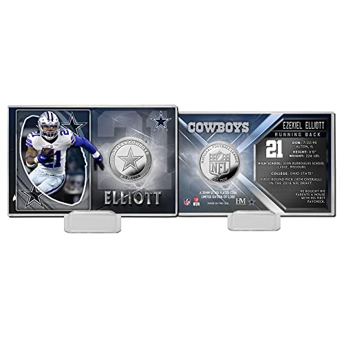 Highland Mint Ezekiel Elliott Dallas Cowboys NFL Silver Coin Card