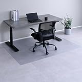 山善(YAMAZEN) チェアマット 椅子 マット 傷防止 シート 幅130×奥行160cm キズや汚れに強い 床保護 ゲーミング PVCマット 透明 クリア DCFM-1316(S)