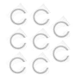 Gatuida 8個サウンドホールロゼット デカール インレイステッカー サウンドホールリング ステッカー 音孔装飾 アコースティックギター用