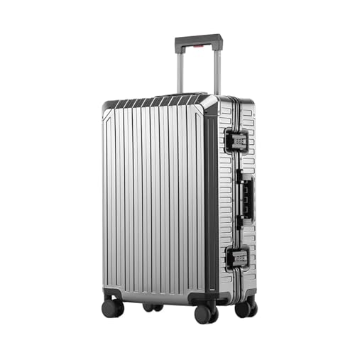 [YUdMFghE] �X�[�c�P�[�Xsuitcase�g���x���o�b�Oluggage �ו��I�[���A���~�j�E���}�O�l�V�E�������L���ȃA���~�j�E�����s�X�[�c�P�[�X�����g�����[�P�[�X���j�o�[�T���z�C�[�� 20 �C���`����o�b�O(Gun Gray,26 Inches)