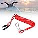 Yuecoom Boat Motor Engine Safety Stop Lanyard,Boat Motor Engine Kill Cord,Outboard Motor Safety Kill Lanyard for Most Outboard Engines-Red