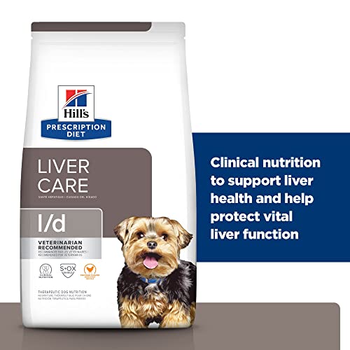 Hill's Prescription Diet L/D Liver Care Chicken Flavor Dry Dog Food, Veterinary Diet, 17.6 Lb. Bag #TOP4