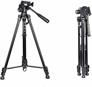 AYXYYDS 60'' Travel Camera Tripod Extendable Lightweight Aluminum for DSLR/SLR/Canon/Nikon/Sony/Olympus DV Phone Tripod with Carry Bag -11 Lbs(5Kg) Load