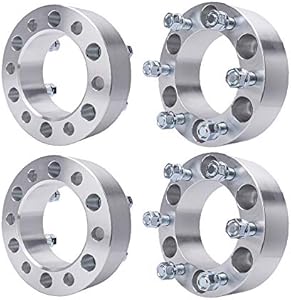 BRTEC 4pcs Wheel Spacers 2" Thick/6x5.5'' Pattern/Inner Diameter: 4.25"/108mm Fits 1997-2013 for Chevy Express/Silverado/Suburban; 2005-2012 for GMC Yukon/Sierra/Savana