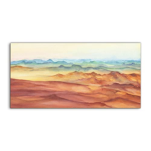 Tableau en acrylique 120x60 cm Mountain Sunset pour décoration murale