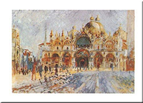 Venezia - Piazza San Marco by Pierre-Auguste Renoir 20 X 28 Art Print Poster
