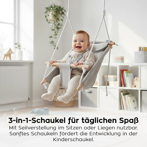 Tulano Hop 40 3in1 Babyschaukel – Mitwachsend durch Sitz - 6–36 Monate – Ansicht 4