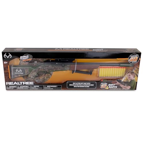 NKOK Realtree: Soft Dart Hunting Rifle - Green - Kids Toy,...
