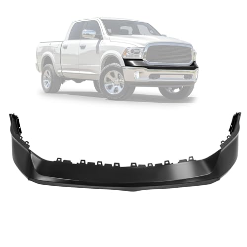 KUAFU Front Bumper Cover Top Pad Compatible with 2013-2018 Ram 1500, 2019-2024 Ram 1500 Classic,Primed,W/O Fog Light & Sensor Hole,Front Upper Bumper Cover Replacement for 68197697AA CH1014108