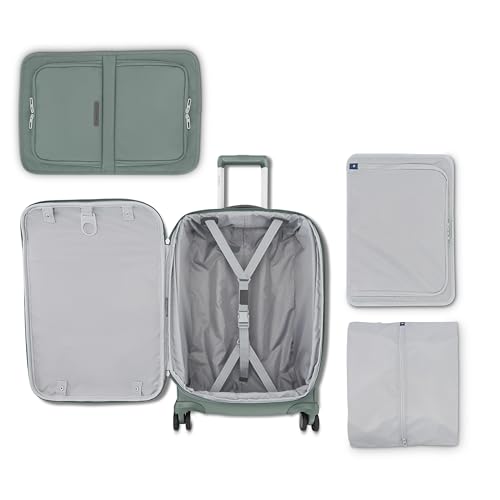 Samsonite Elevation Plus 22-Inch Carry-On - Expandable Softside Spinner Luggage - Cypress Green3