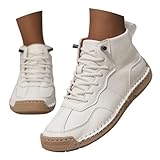 Chaussures Décontractées Femme Chaussures de Ville en Cuir pour Homme et Femme, Style Coréen, Chaussures de Randonnée Légeres pour Extérieur, Nouvelle Collection
