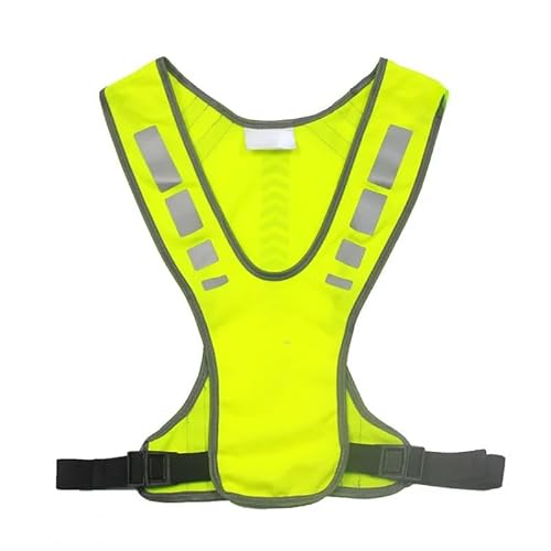 Hi-Vis Reflective Running Vest with Pocket – Adjustable High Visibility Safety Gear for Men & Women, Breathable Reflector Vest for Jogging, Hiking & Cycling