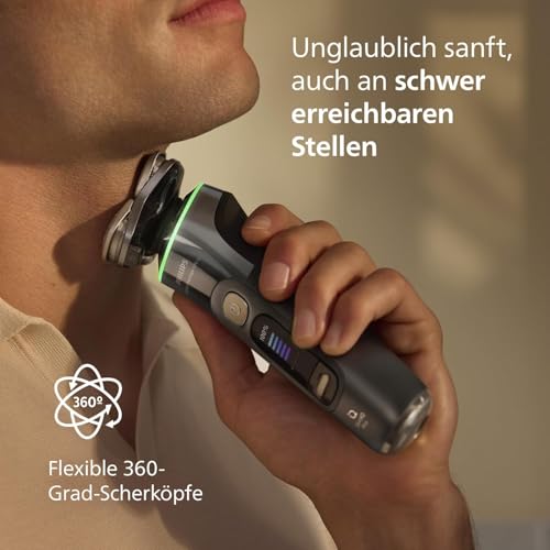 Image of Philips World's No.1 Electric Shaver for Man|AI-powered|Hydro SkinGlide Flex Heads + Precision Trimmer|Triple Lift & Cut |100% Waterproof|3 min Quick Charge| 5 Smart Controls | 7yr Warranty | X9402 /46