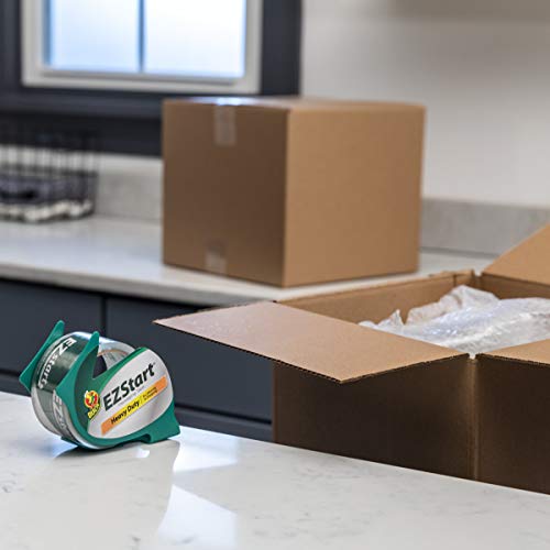 Image of Duck EZ Start Packing Tape, 1.88 Inches x 54.6 Yards, Clear, 8 Pack (282404)
