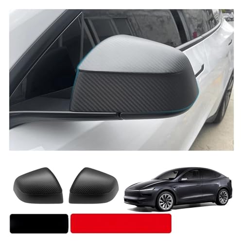 Rétroviseur extérieur pour Tesla Model Y 2025, kit de coques carbone - 2