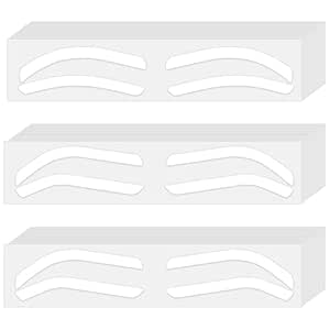 Amazon com : 60PCS 3 Size Eyebrow Stencils for Shaping Disposable