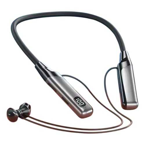 Image of iFAST IF-185 Digital Display Bluetooth Wireless Neckband Earphone| HD Call Stereo Bass | Up to 40 Hours Music Playtime | Voice Assistance, Dual Pairing, Plug-in Cards Mode [ Pink ]