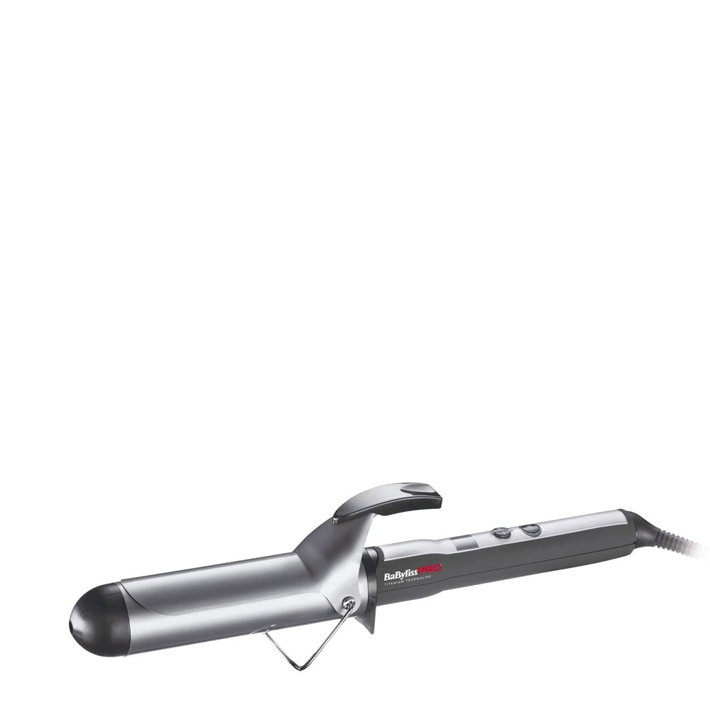 Babyliss Pro BAB2275TTE Lockeneisen Computer Iron Titanium-Tourmalin, 38 mm Schwarz, Grau