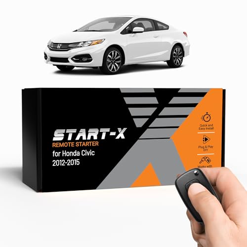 Start-X Remote Start Kit for Honda Civic 2012-2015 | Key Start Engine | Plug n Play | Lock 3X to...