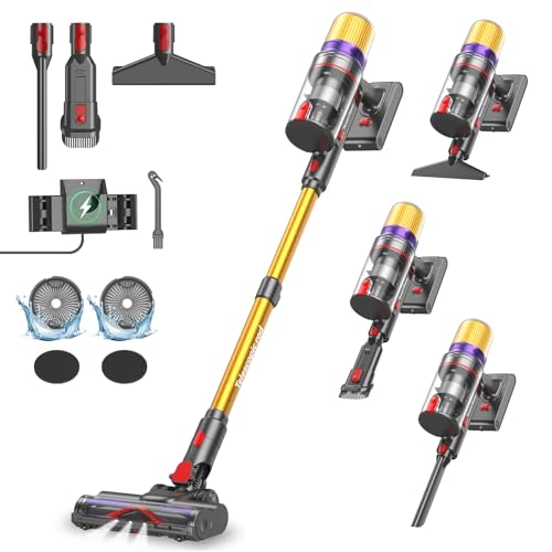 Aodebiao V16 Aspirapolvere senza Fili 55Kpa/600W/80Mins, Scopa...