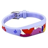 WITHit French Bull Replacement Band for use with Fitbit Flex, Replacement Silicone Wristband Compatible with Fitbit Flex (Dahlia)