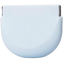 Innovative Soft Silicone Squeeze Retainer Holder, Stylish Portable Retainer Case, Fashionable Slim Retainer Container fits in Pocket or Purse, Pastel Blue, S