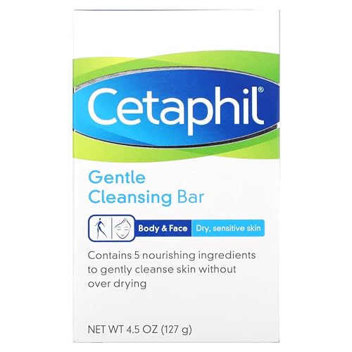 Cetaphil Gentle Cleansing Bar, 4.5 Ounce Bar (Pack of 3)