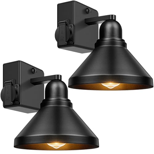 Brightever Motion Sensor Outdoor Wall Lights, Dusk to Dawn Porch Lights Outdoor Wall Sconces...