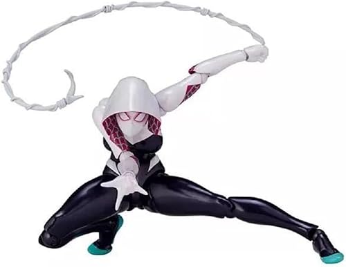 Miniatura 2 de Yobeyi Figura de anime compleja Spider-Men Spider Gwen PVC pintada figura de acción (escala de 7 pulgadas)