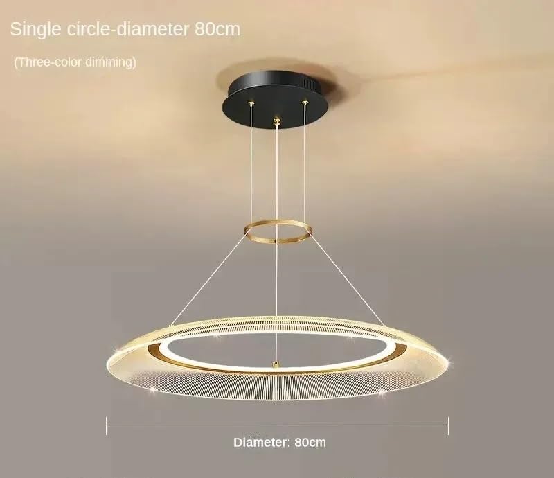 Lampes suspendues LED modernes de 80cm avec lustre de plafond à intensité variable