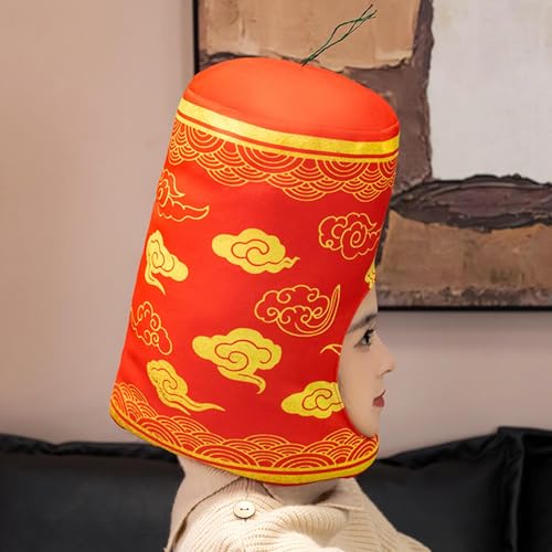 Sombrero de Año Nuevo chino de felpa que no aprieta accesorio suave para toda la familia 7