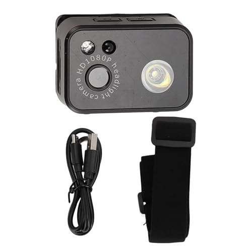 Cámara Deportiva 1080P con Sensor CMOS 2.0M, grabación 5 Horas, Soporte para Tarjeta 128GB - Iluminación LED Ajustable 45°, Control por Gestos, Ideal para Actividades nocturnas y