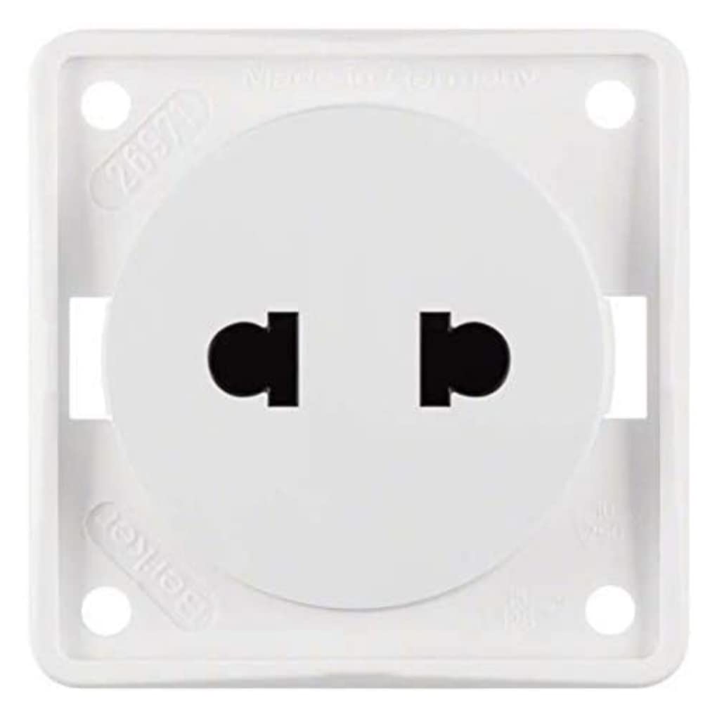 Prise de courant standard euro-américain blanc polaire mat connecteur universel mural