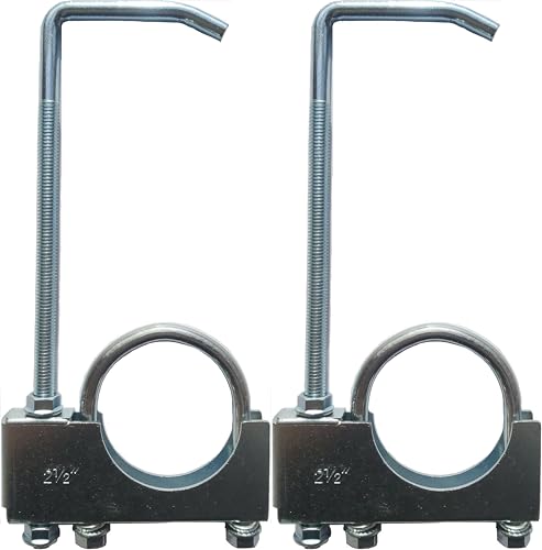 2Packs 2-1/2" Heavy Duty Exhaust System Hanger, Universal Exhuast Hanger, 2.5 inch Pipe Bracket for Car Truck Pipe (2.5") (2, 2.5 inch)