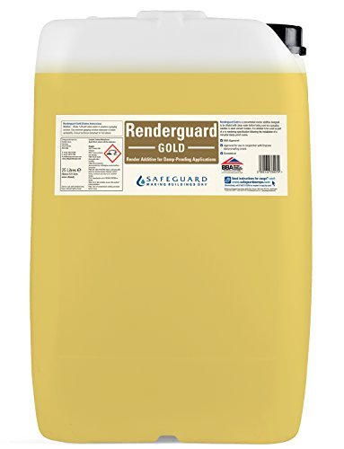 Renderguard Gold (25L) - Advanced Salt-Neutraliser and Waterproofing Additive for Replastering After Rising Damp Treatment
