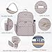 KROSER Laptop-Rucksack für Damen 15,6 Zoll (39,6 cm), stylischer Tagesrucksac, wasserabweisender Nylon-Rucksack für Reisen/Business, Rosa (Dusty Pink)