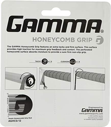 Gamma Honeycomb Cushion Grip 1 Pack Nero, Rosso
