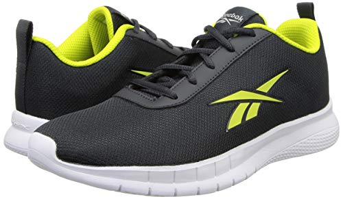 Image of Reebok Men's Stride Runner Cold Grey 7R-EMI Solar Yellow Running Shoe-11 Kids UK (EX6059)