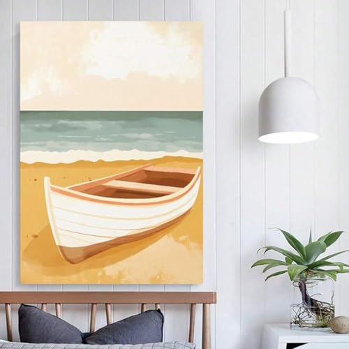 Illustration de bateau vintage encadrée pour apaiser votre déco