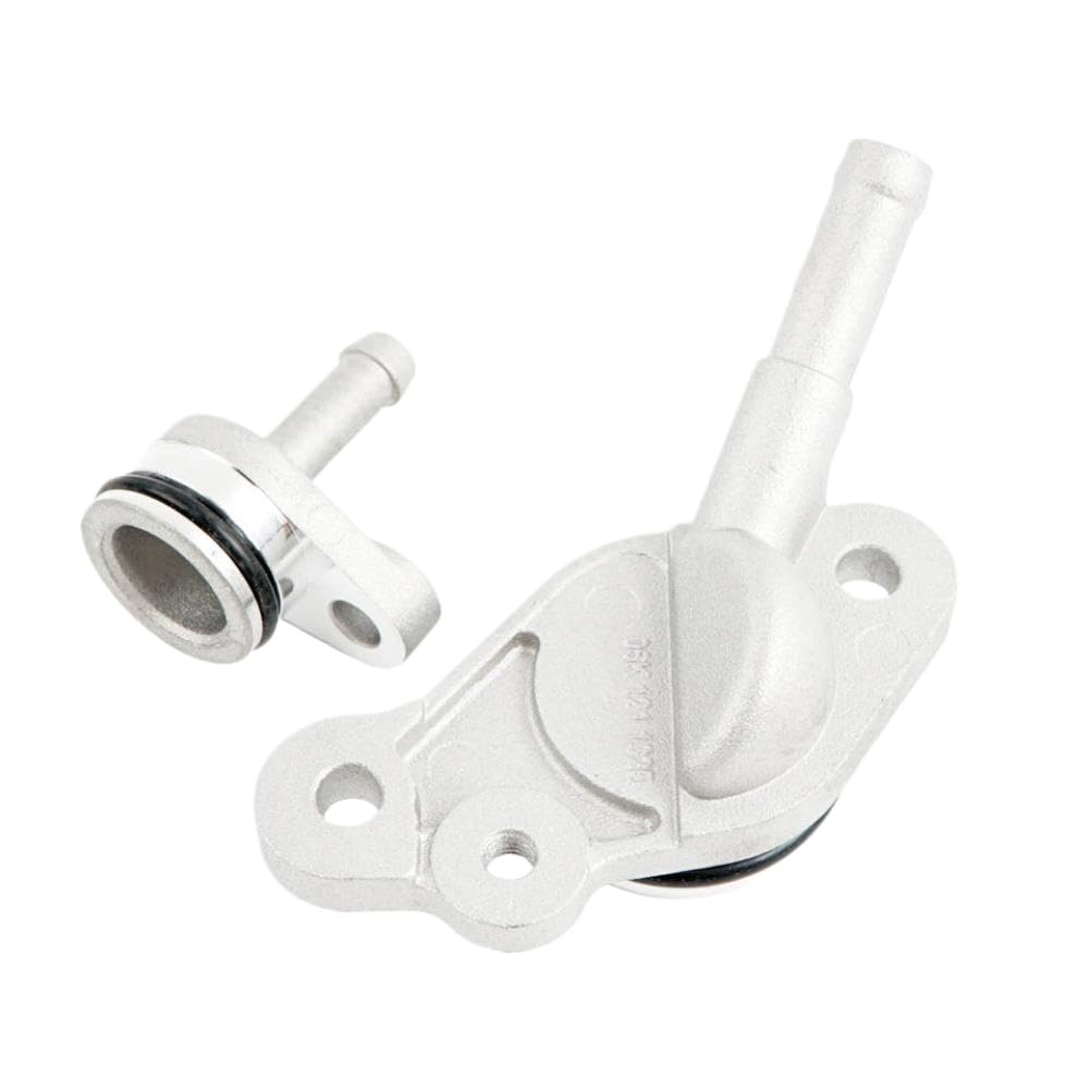 Aluminum Engine Coolant Hose Flange Joint Compatible with EA888 GEN3 A3 A4 A5 Q5 A6 MK7(Set 2PCS Aluminum)