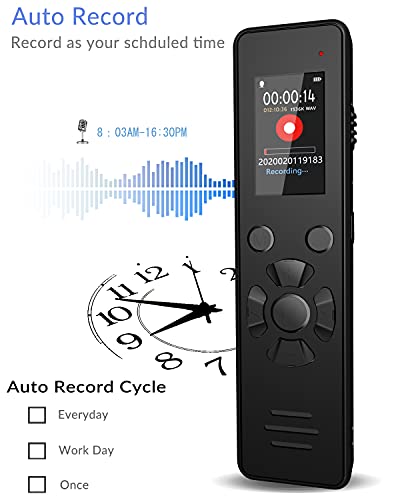 image for Aomago Digital Voice Recorder 32GB with Playback V619 Voice Activated 