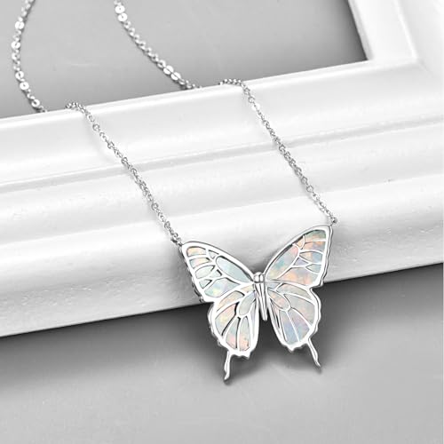 Butterfly Necklace for Women 925 Sterling Silver Butterfly Pendant Necklace Butterfly Gift for Women2